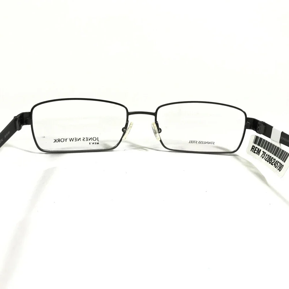 Jones New York Eyeglasses Frames J340 GUNMETAL Grey Rectangle Full Rim 56-18-140